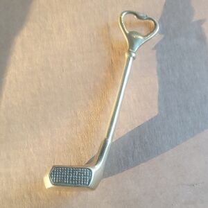 Silver Golf Club Bottle Opener
